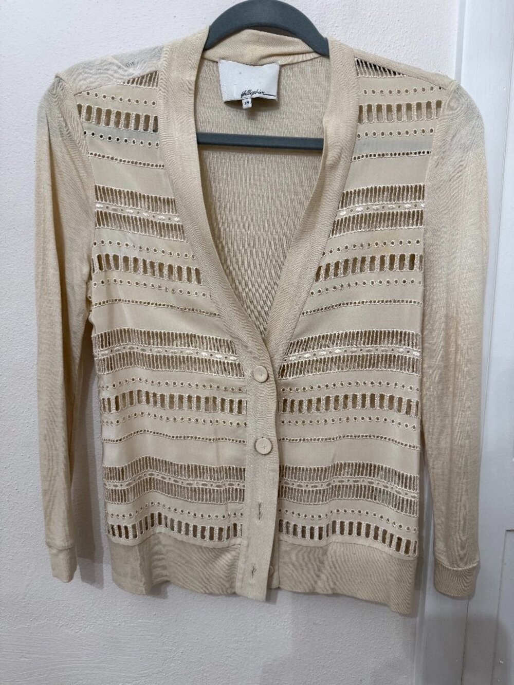 3.1 Phillip Lim Cream Cardigan XS
